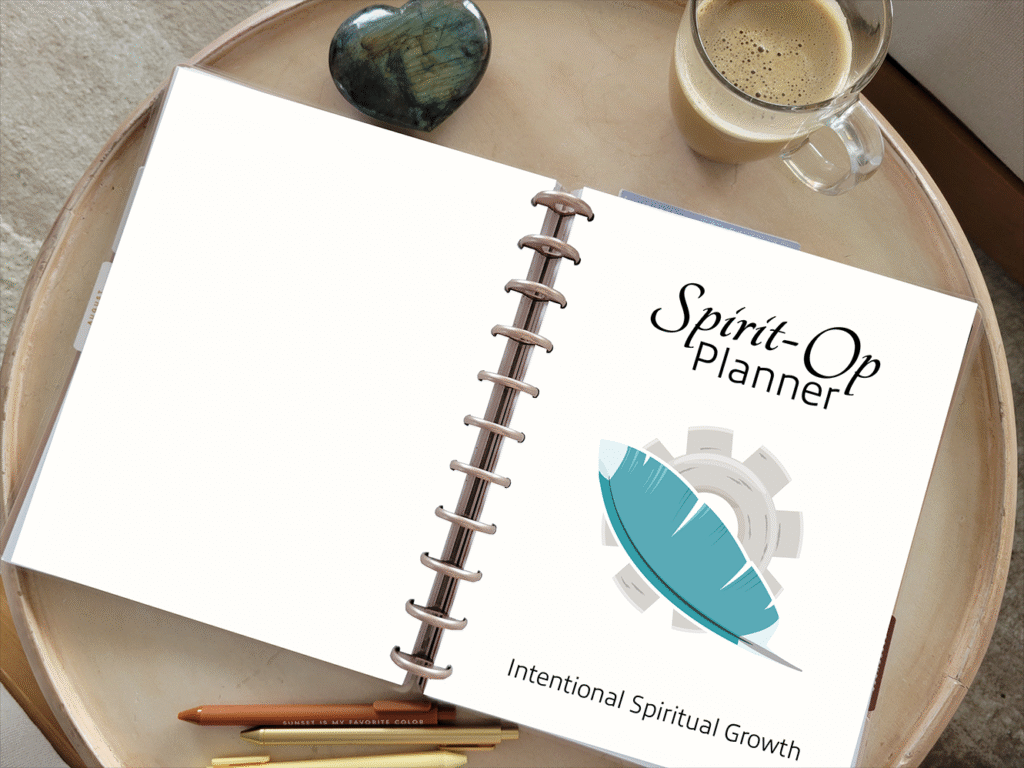 photo of the Spirit-Op spiritual and functional planner from Creative Sight Designs by Veronica Lopez