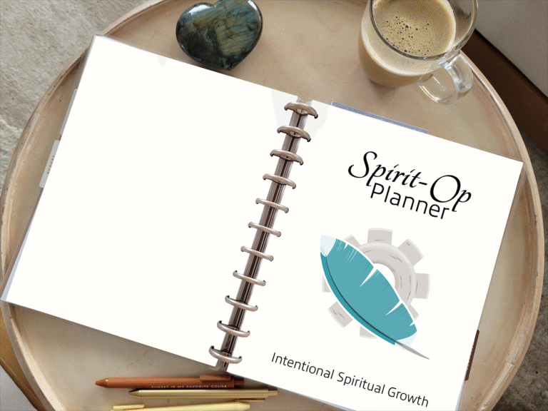 photo of the Spirit-Op spiritual and functional planner from Creative Sight Designs by Veronica Lopez